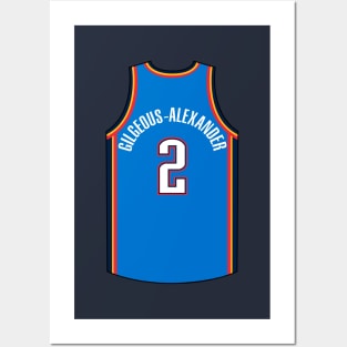 Shai Gilgeous-Alexander Oklahoma City Jersey Qiangy Posters and Art